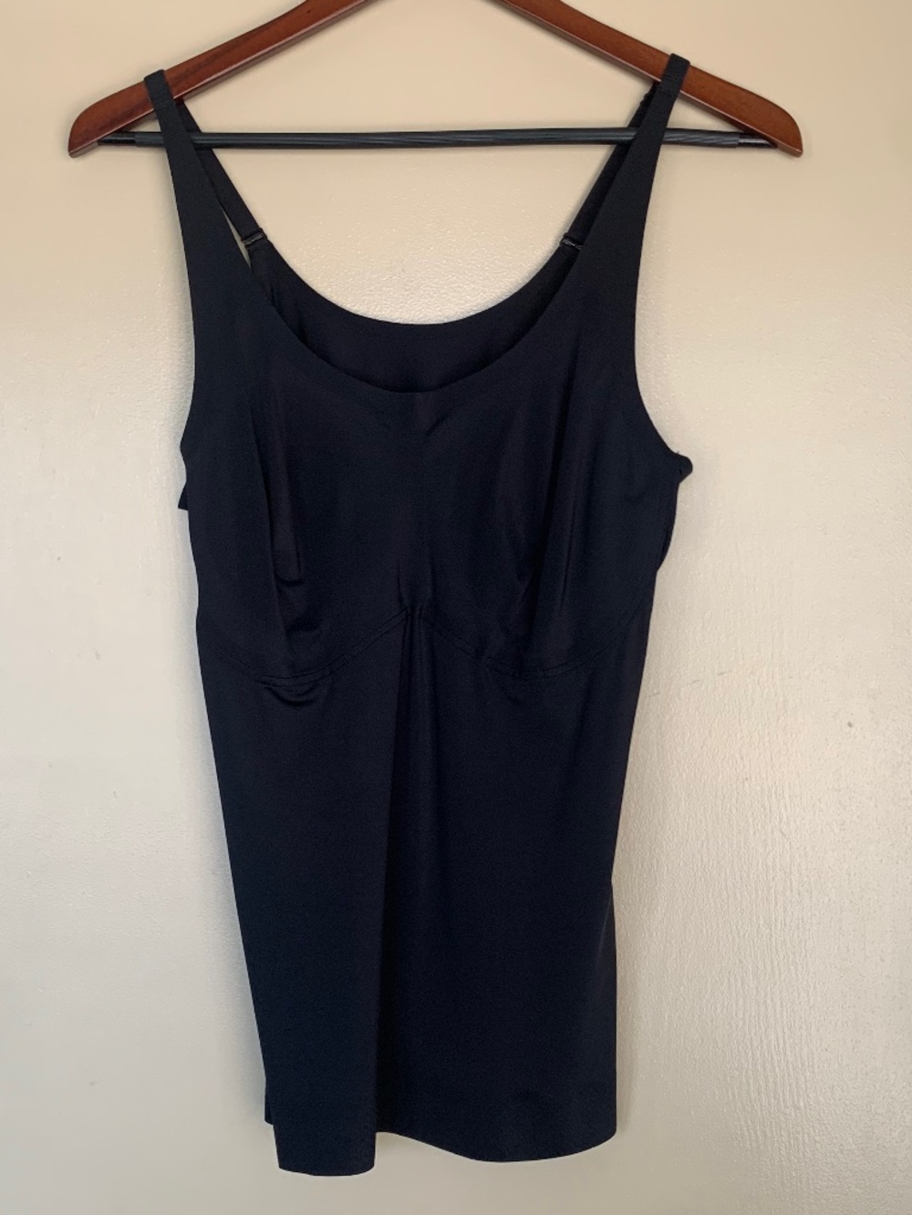 Ruby Ribbon Second Skin Camisole Tank Top Black Sz.44 Shapewear